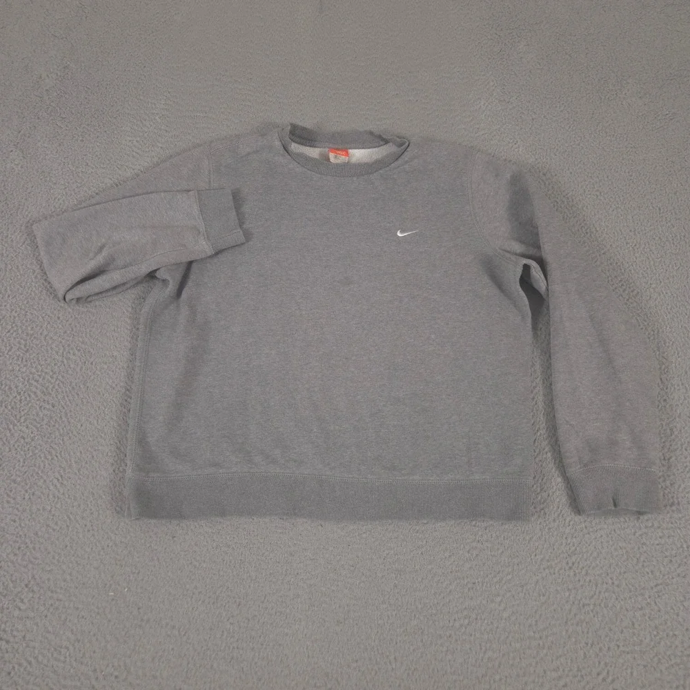 VINTAGE Nike Sweatshirt Mens XL Center Swoosh Fleece Crewneck Embroidered 00s